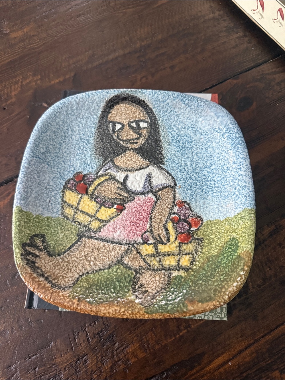 Mcm Bitossi plate by Alvino Bagni